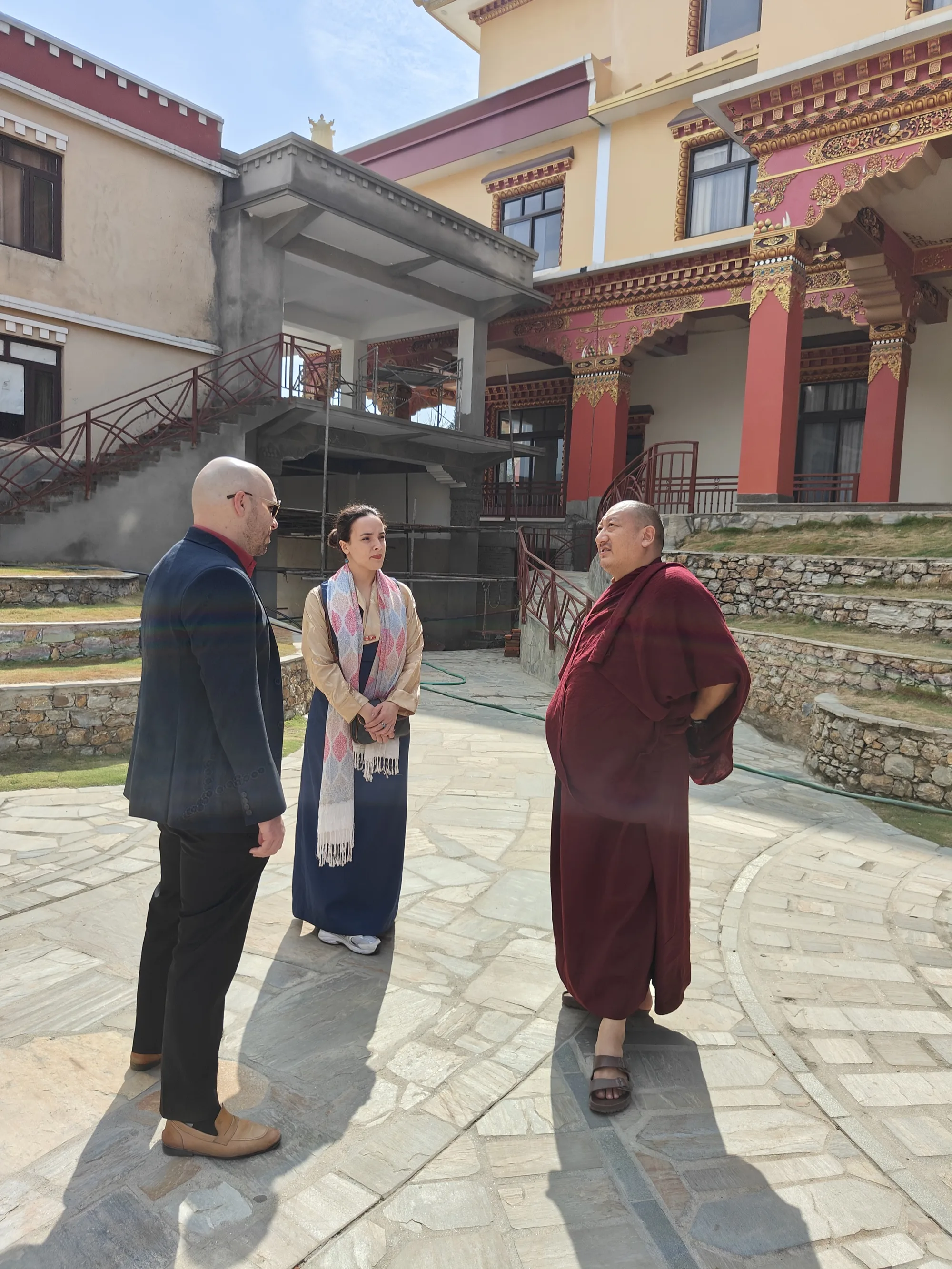 Morning meditation session