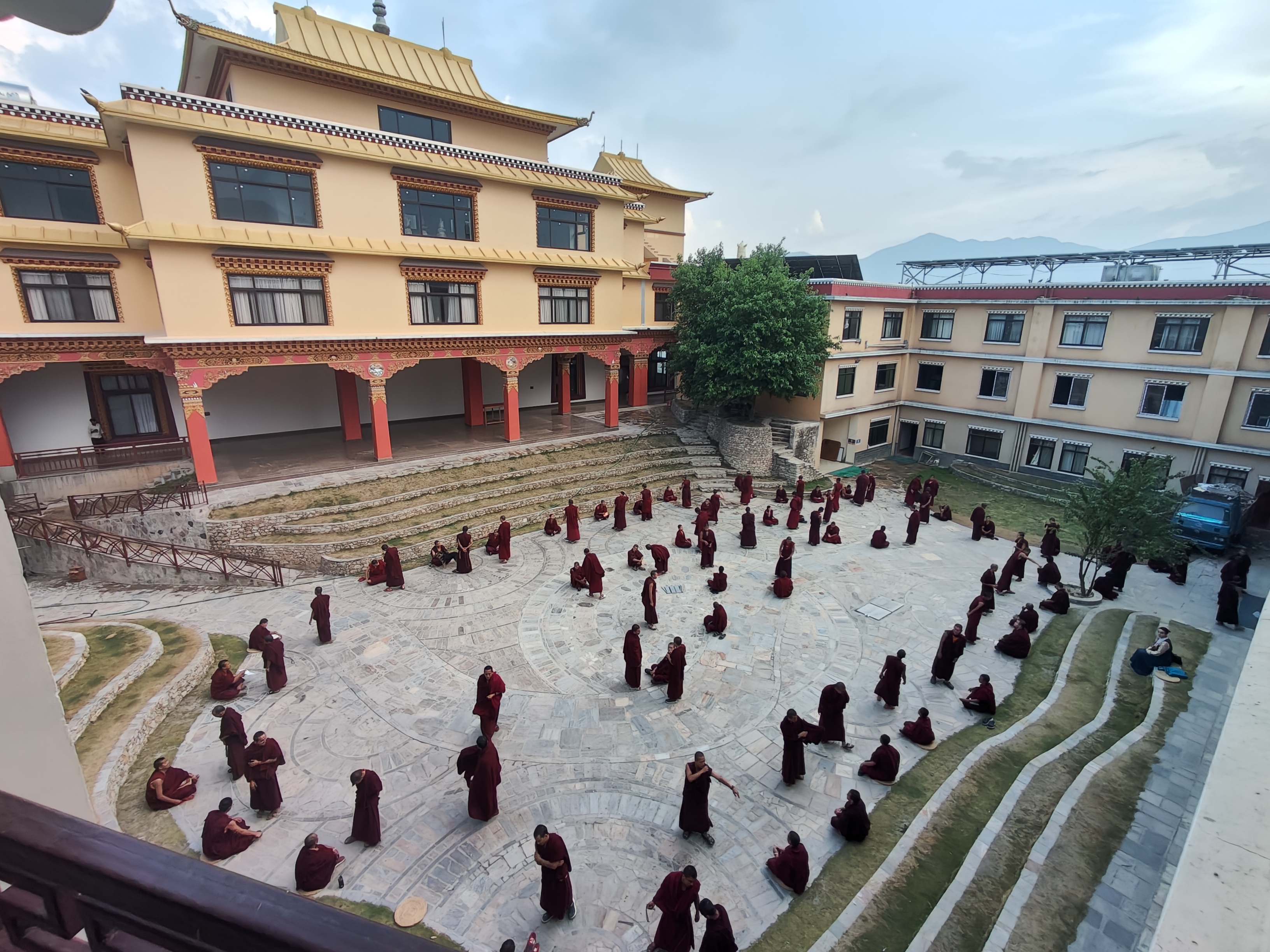 Monks in meditation
