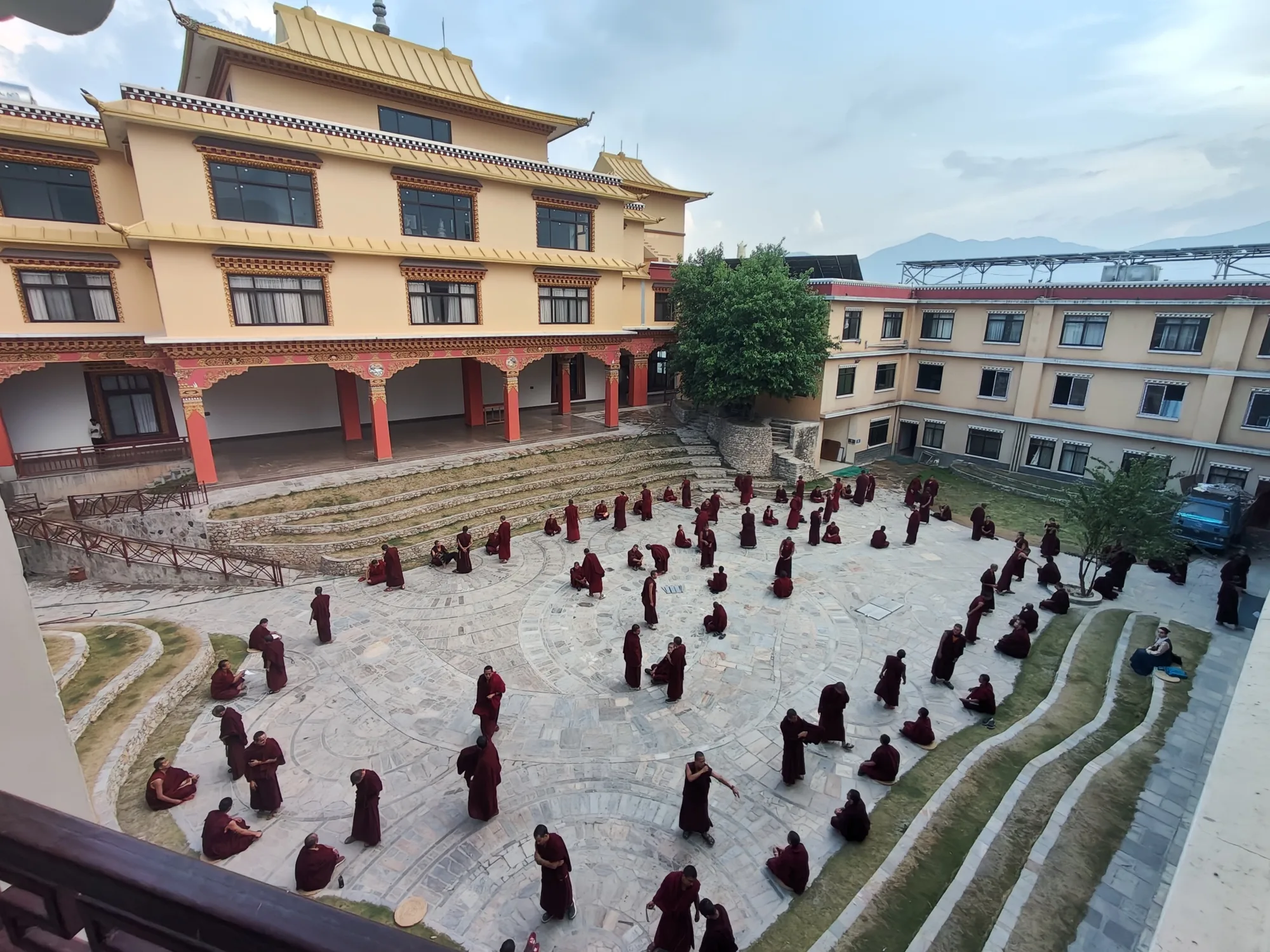 Monks in meditation