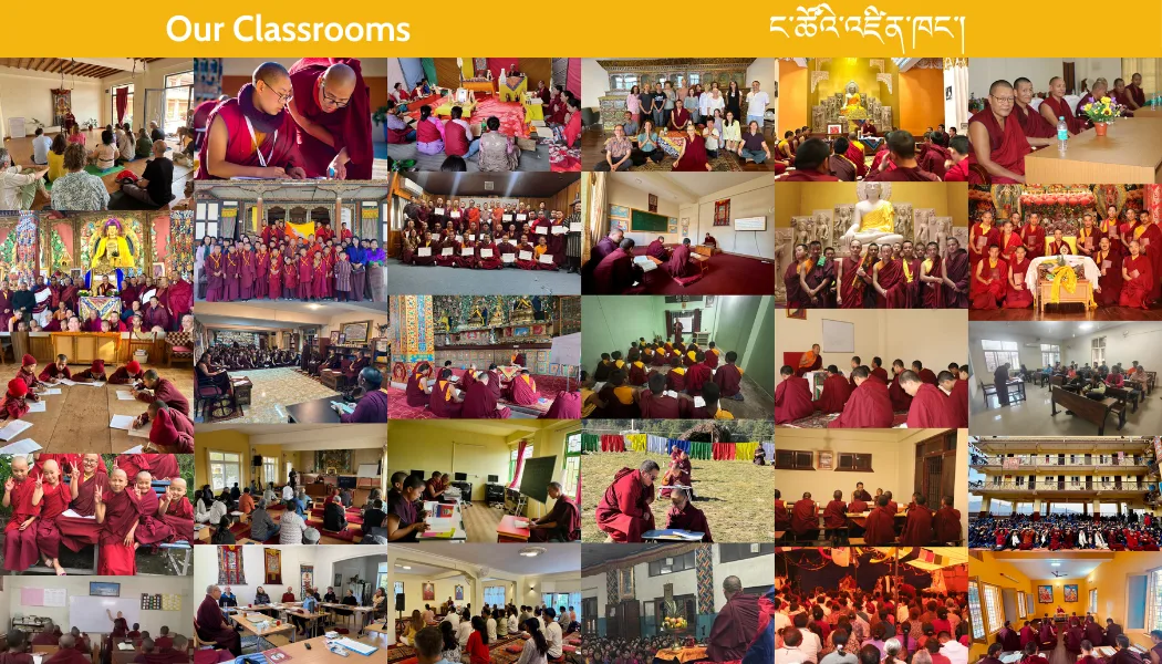 Our Classrooms - a mosaic of teaching spaces across monasteries and nunneries